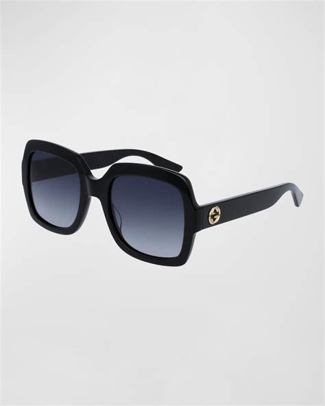 gucci classic oversized rectangular sunglasses|gucci square sunglasses unisex.